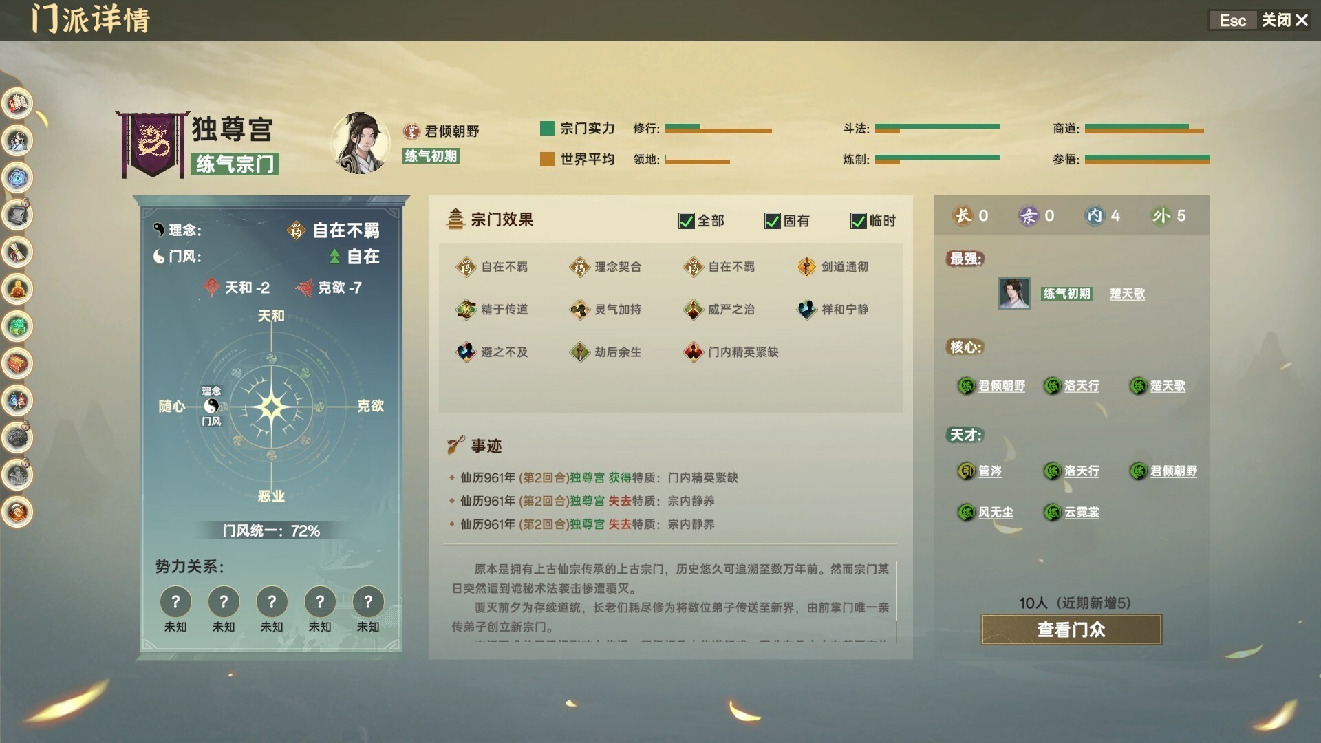 【PC】宗门志 | v0.11.55|容量5.31GB|官方简体中文