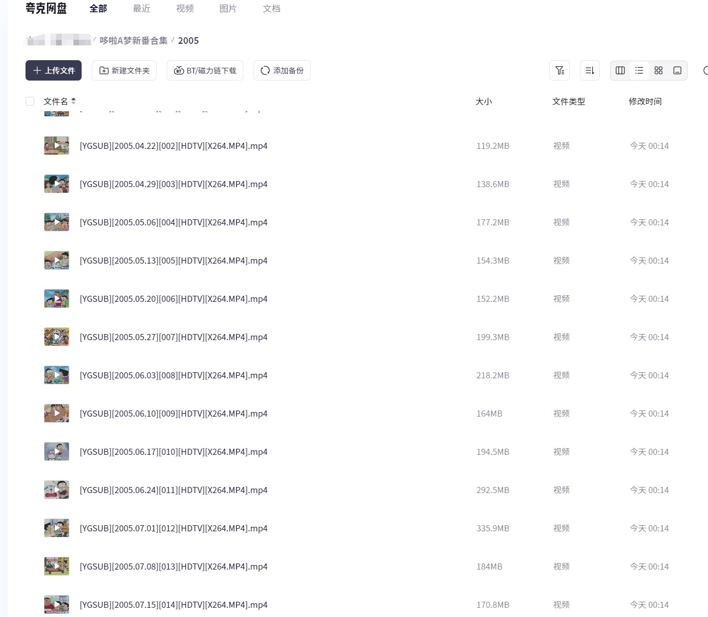   [你没看过的]【哆啦A梦新番合集】2005-2022]【日语中字】【1080超清】【750集】【197.4G】