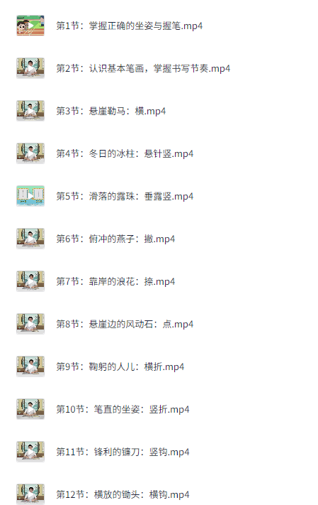 「 小灯塔 52节高效写字课」 暑假练字好时机【1.1GB】
