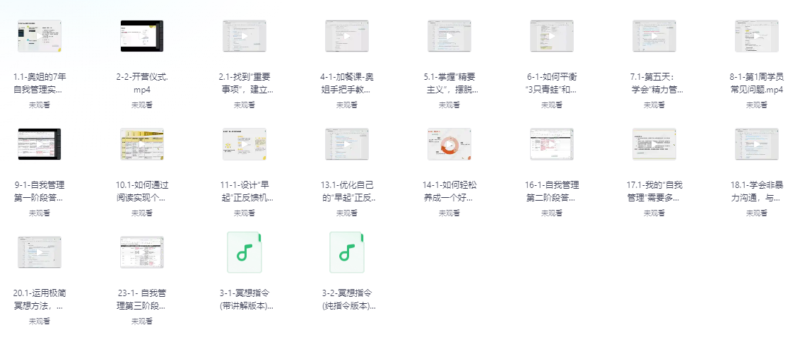 自我管理训练初阶掌握主动权【】