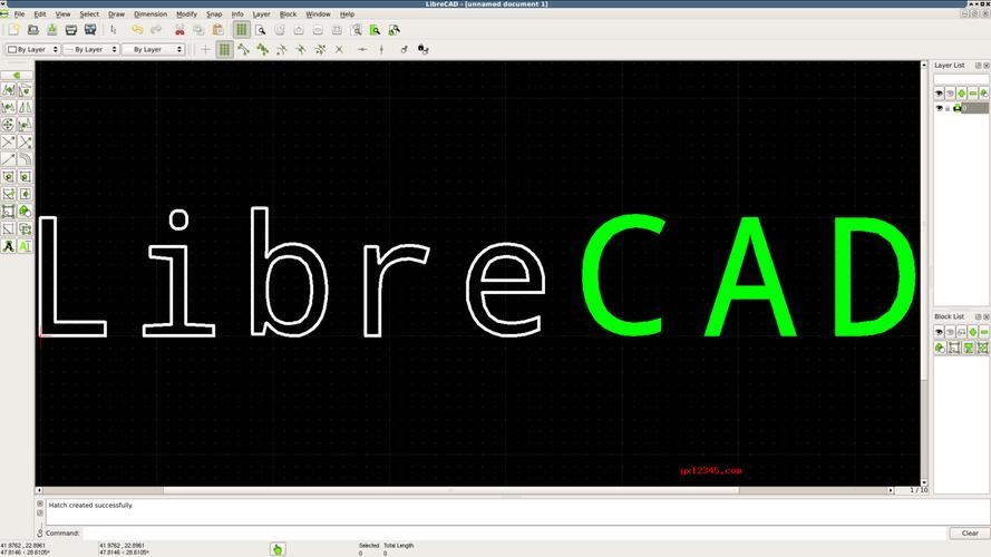 绘图软件 LibreCAD v2.2.0电脑版 开源CAD绘图软件 免费无广告,【22.1MB】