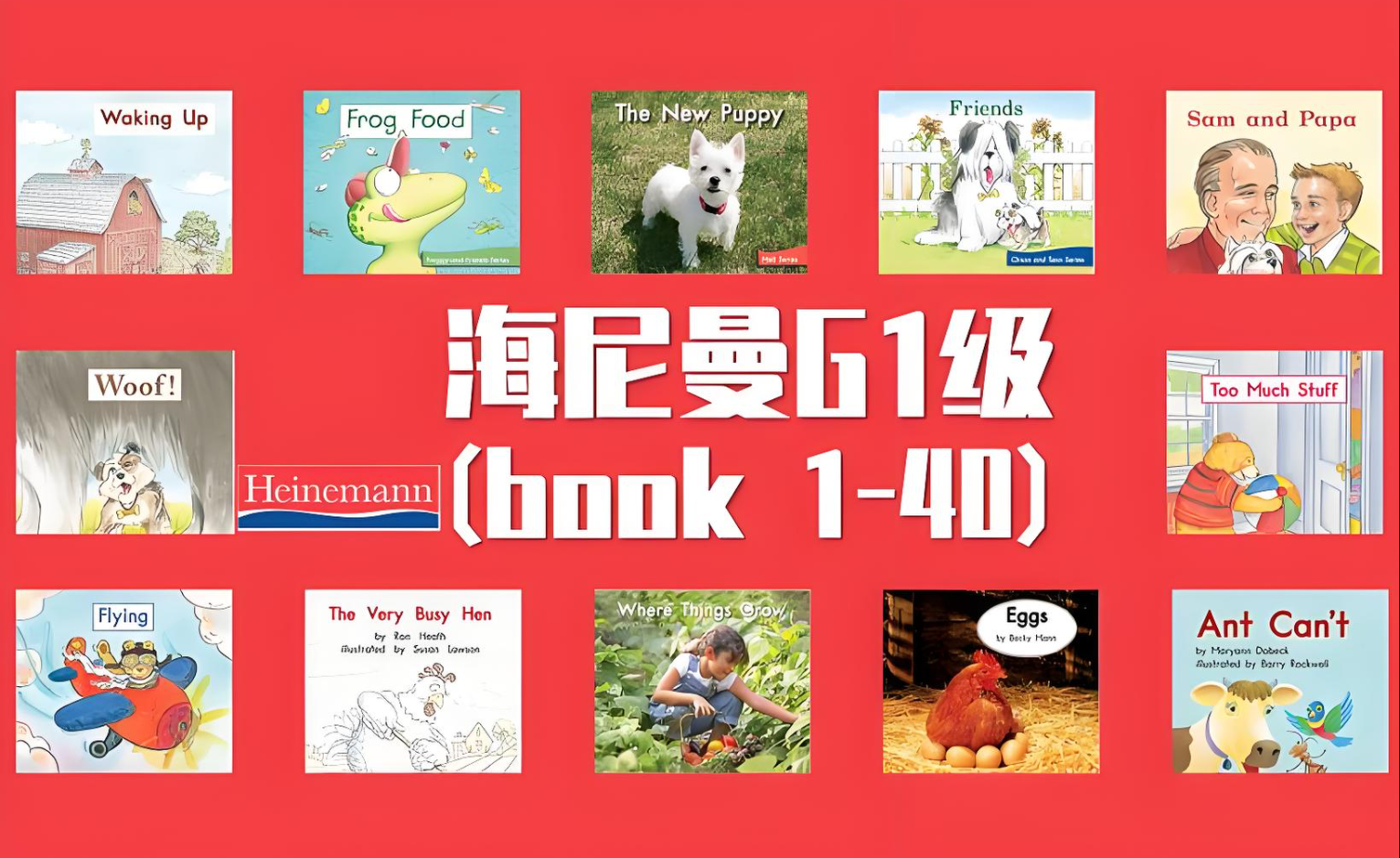 （G1系列110本+G2系列106本全套）英语分级阅读怎么刷？开口神器海尼曼英语分级阅读 原版读物【PDF，874.5MB】