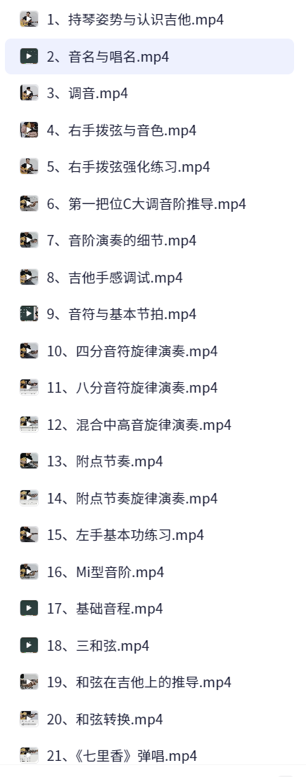 吉他系统教程 从小白到大神【12.7G】
