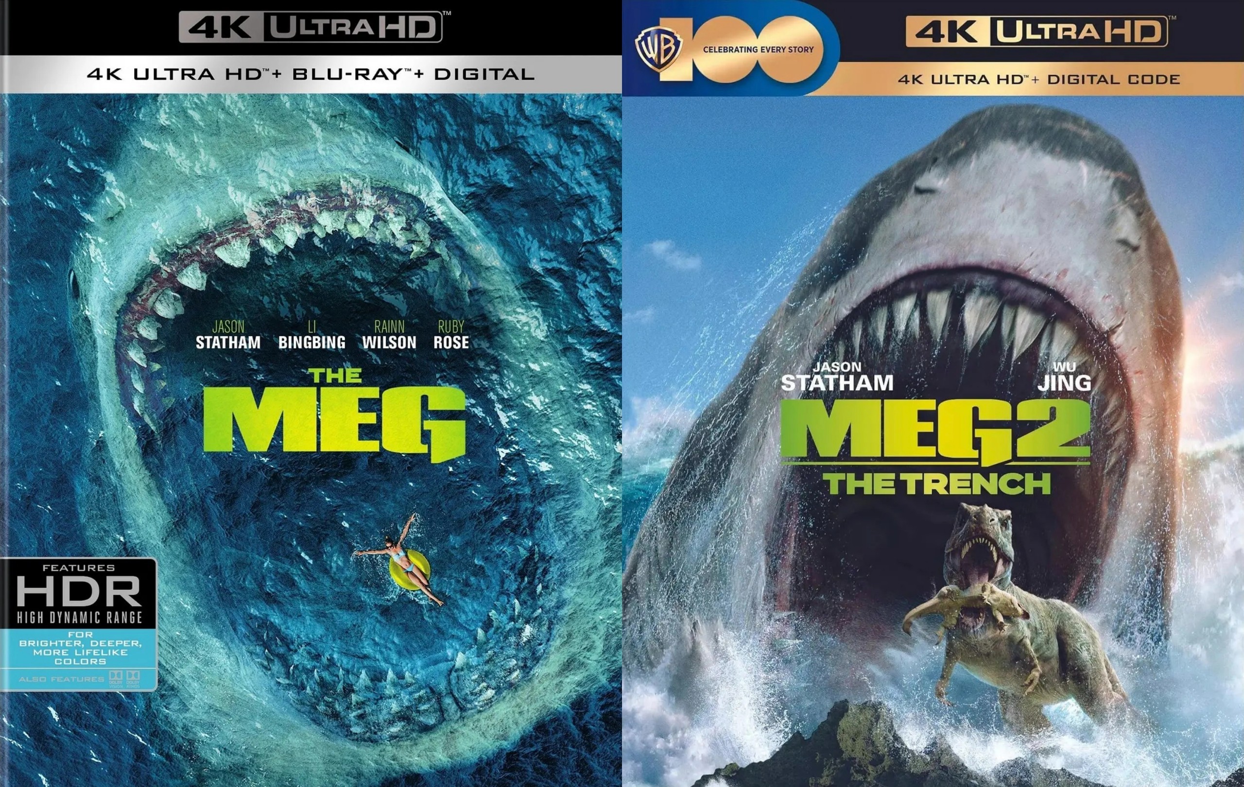 巨齿鲨(两部合集)【4K.REMUX UHD原盘】【杜比视界&HDR10】【国英双语】【内封简繁英双语特效字幕】【144GB】