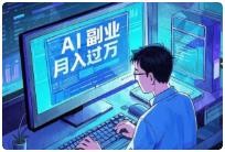 AI办公+副业,零基础到精通,持续探索AI办公实战+AI副业挣钱机会 1.1G
