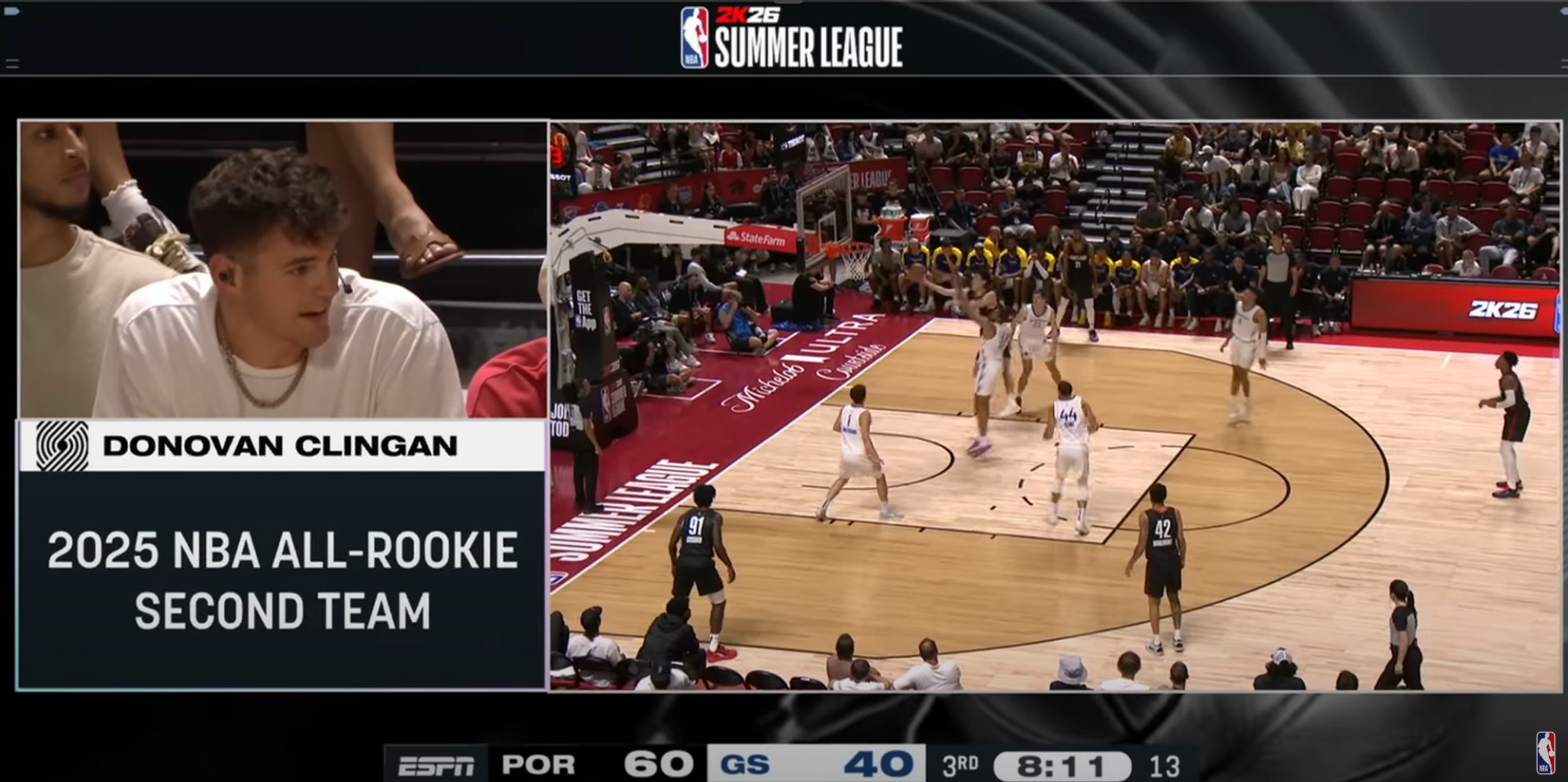 NBA夏季联赛 开拓者vs勇士 开拓者vs灰熊 全场录像 杨瀚森 1080P      [6.6G]