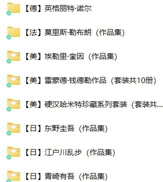 【电子书合集】「全球42位推理作家小说合集 【1.2G】」