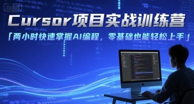 Cursor项目实战训练营,两小时快速掌握AI编程,零基础也能轻松上手【7.5GB/MP4】