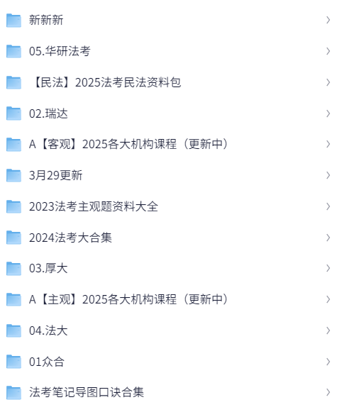 2025法考合集（15.6TB）