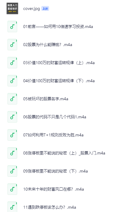 股票投资入门教程｜K线图分析+风险控制（财经 理财 经济音频讲解） [517MB]