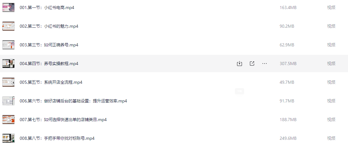 小红书电商实战教程：私域引流与变现实战，揭秘百万私域成交秘诀【4.1GB】