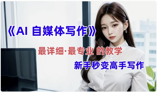 全网最全最细最专业的“AI自媒体写作”教学,新手小白秒变写作高手 【9.5GB】