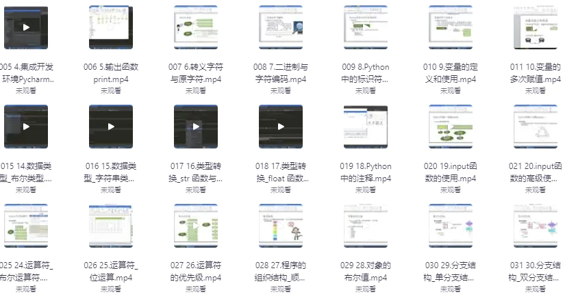 杨淑娟《Python开发入门教程》 【2.1GB】