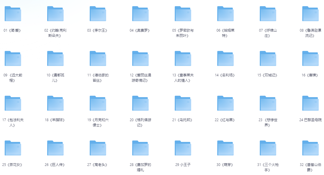 【喜马拉雅付费课】世界名著大师课【mp3】【3.3GB】