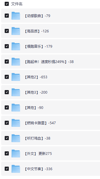 有氧运动节奏音乐大合集  [动感、节奏、激情、高品质] 跑起来！【23G】
