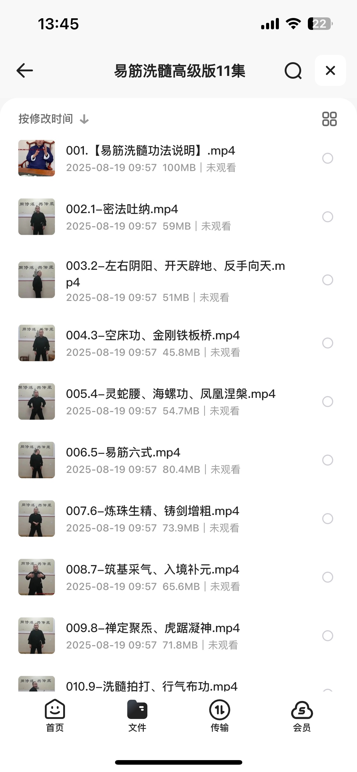 大师讲易筋洗髓教程高级版11集1G