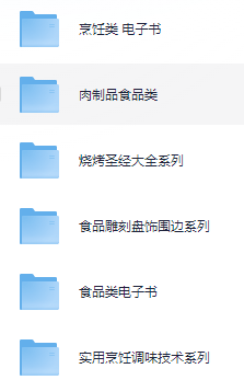 小吃配方-「045、餐饮电子书资料」+ 26.9GB(