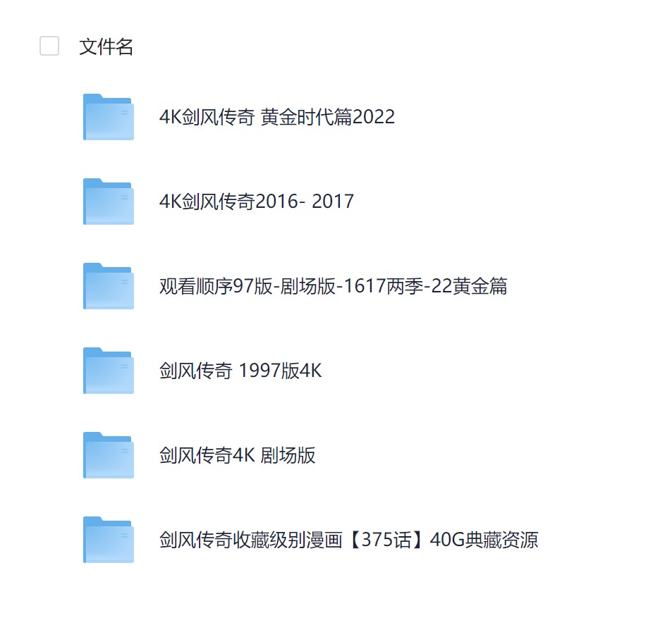  [最全合集]《剑风传奇/烙印战士》漫画+公式书+小说+动漫+剧场版合集 多格式收藏 【235.5G】
