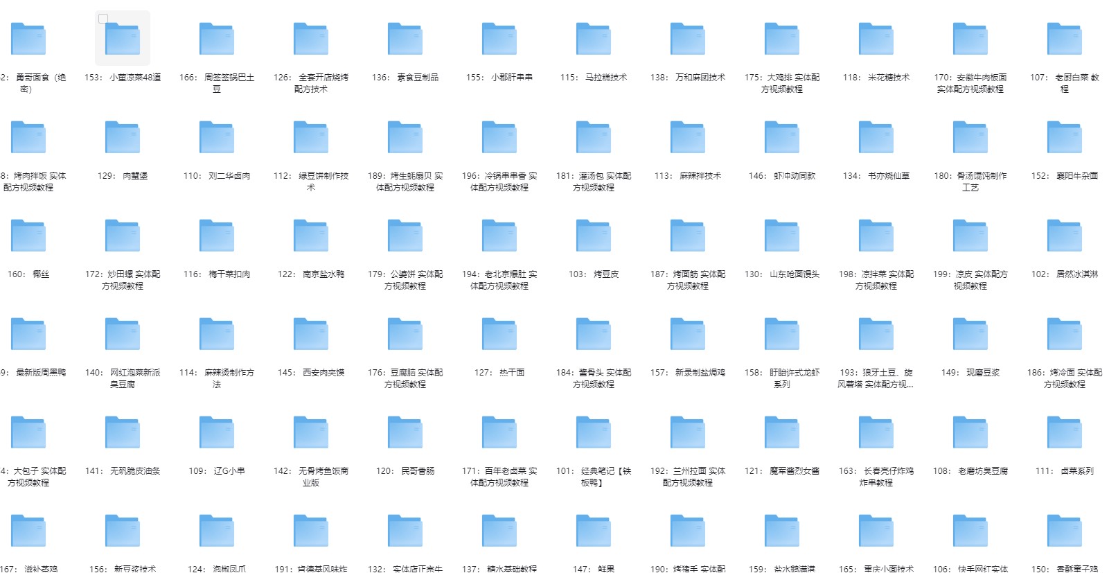 【独家绝版资料】 6类美食小吃共300+带文字+视频的餐饮配方 【391.1G】
