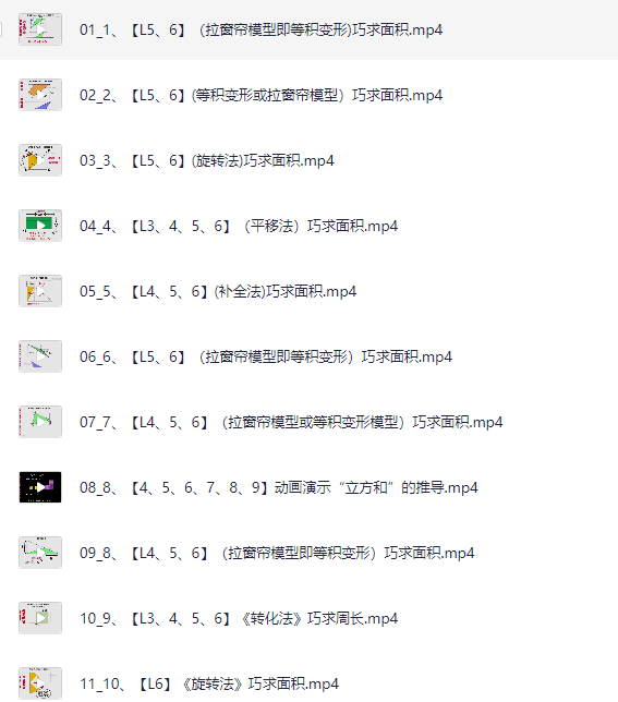 范老师 小奥几何模型动画【19.1GB】