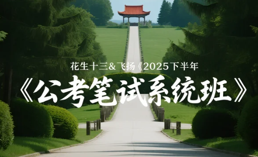 【教程]2025下半年公考笔试系统班  mp4/pdf
