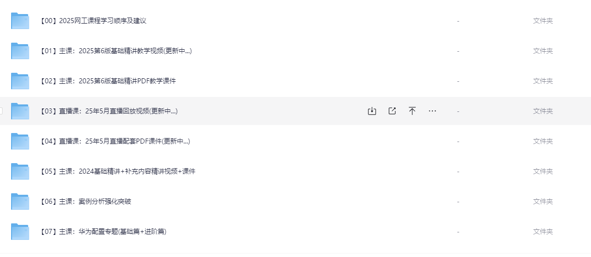 2025年网络工程师【186.3GB】