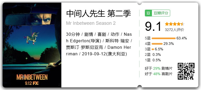 中间人先生 全三季 (2018-2021)  高分爆爽片，让你欲罢不能的光头魅力，挡都挡不住！ 1080P英语中字【11G】