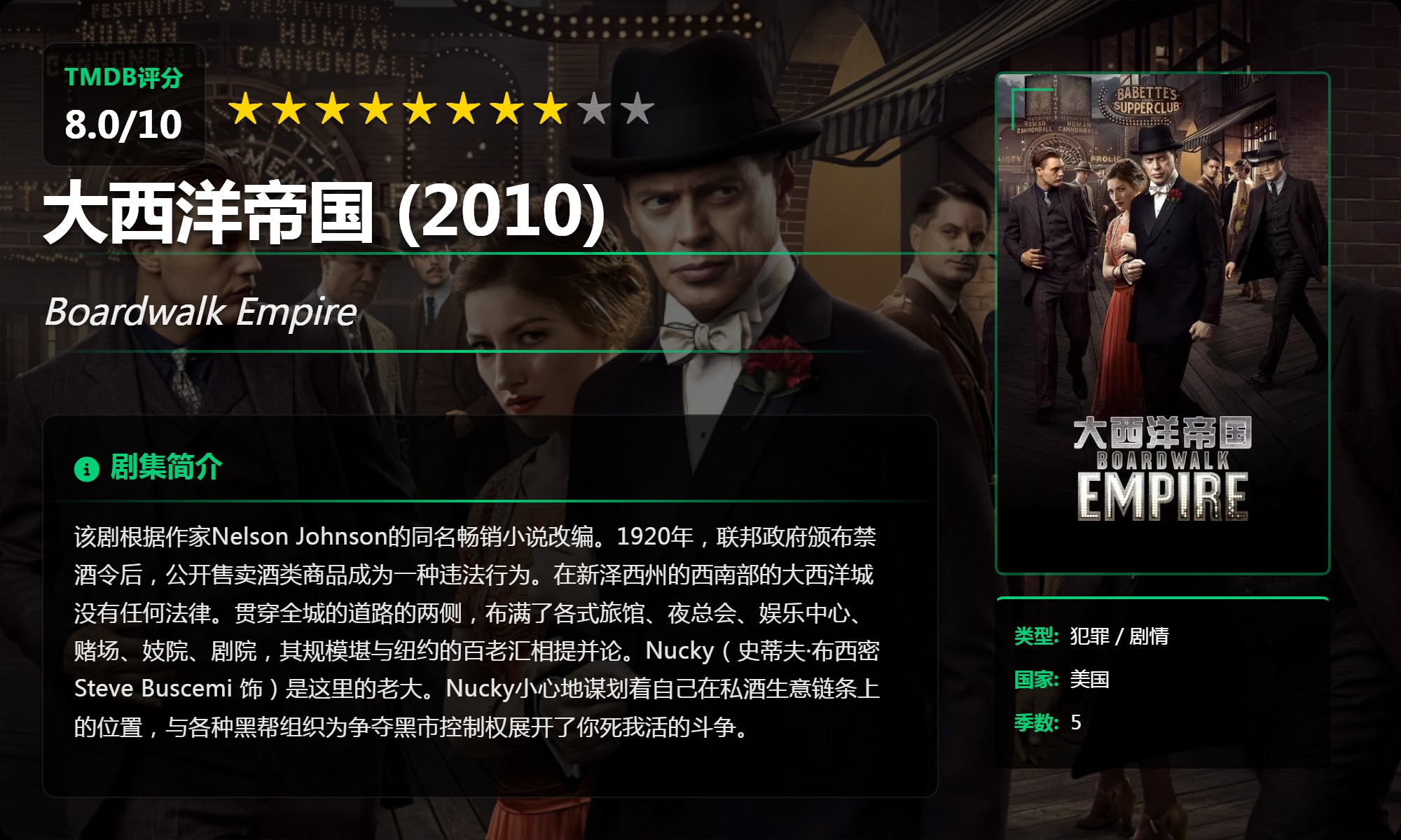   [HBO]  [TOP剧集]  [合集一]蓝光.1080P高码.未删减版.  [英语中文特效字幕]【959GB】