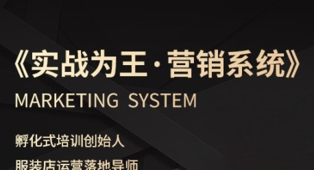 服装老板必修课《实战为王-营销系统》实现业绩被动式增长【2.5GB/MP4】