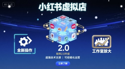 小红书虚拟店矩阵2.0，全新操作，超强技术，可工作室放大   1.2GB