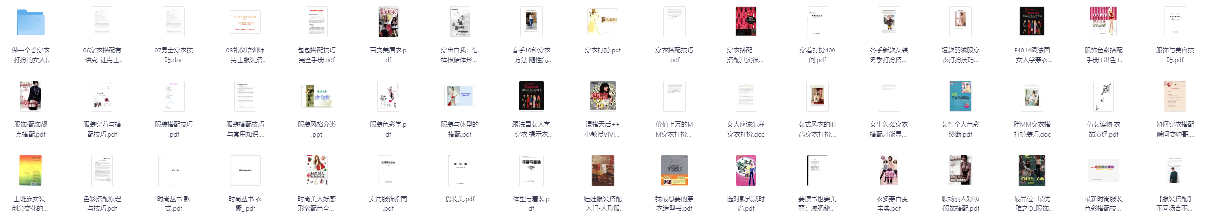 20250906【穿衣搭配电子书】【做一个会穿衣打扮的美女帅哥】 共 186 个项目910.1MB