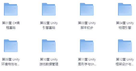 Unity游戏开发(二期)课程 【42.6GB】