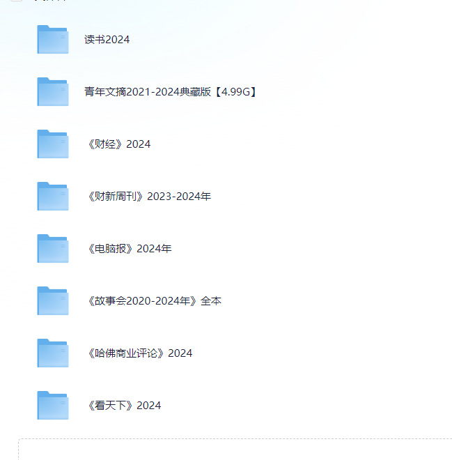 【2023-2024年杂志合集电子版】 12.3G PDF